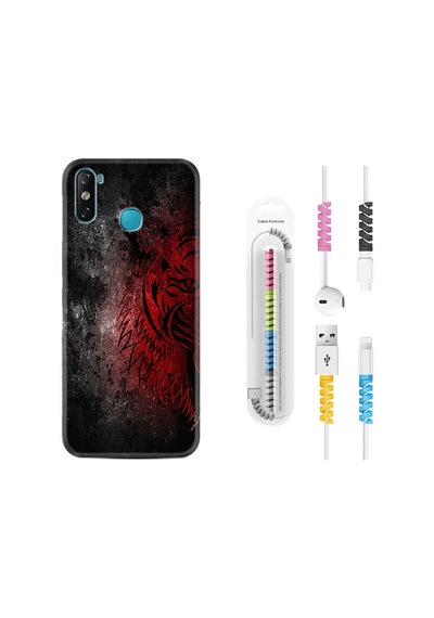 Infinix Smart 4 Kılıf Kablo Koruyuculu Color Wolf 1704