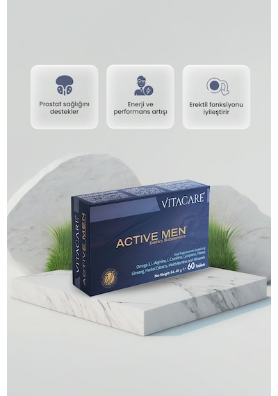 Vitacare Active Men Takviye Edici Gıda 60 Tablet
