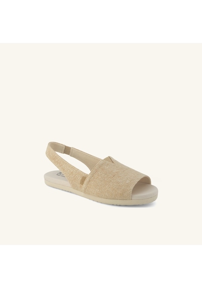 10023065 Champagna Espadril Kadın 10023065 Toms Alpargata Champagne Tonal Sparkle Woven Açık Bej