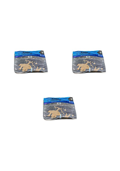 Arma Baskılı Mini Blok Poşet Torba No: 3 Siyah 3 x 100'lü 30 x 50 CM