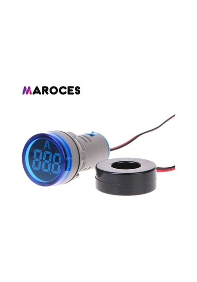 22Mm Dijital Ampermetre 0-100A Arası Ac Ampermetre Kırmızı