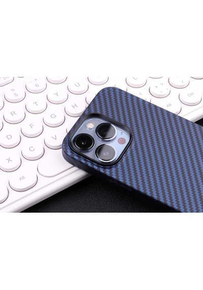 Apple Uyumlu iPhone 13 Pro Max Kılıf Karbon Fiber Tasarımlı Zore Karbon