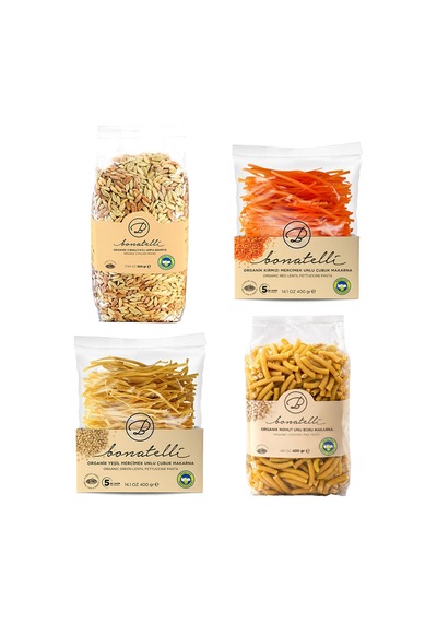 Bakliyat Makarnaları 4 Lü Set