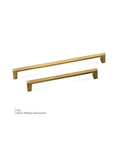 Vito 160 Mm Antik Sarı Zamak Kulp Dolap Çekmece Vestiyer Kulbu