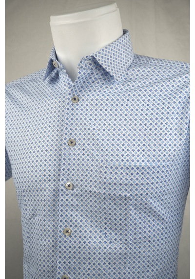 Elitpark Light Blue Point Pattern Pamuklu Cepli Klasik Fit Premium Erkek Gömlek Açık Mavi - Koyu Mavi Noktalı Desen Elitpark Light Blue Point Pattern Pamuklu Cepli Klasik Fit Premium Erkek Gömlek Açık Mavi - Koyu Mavi Noktalı Desen