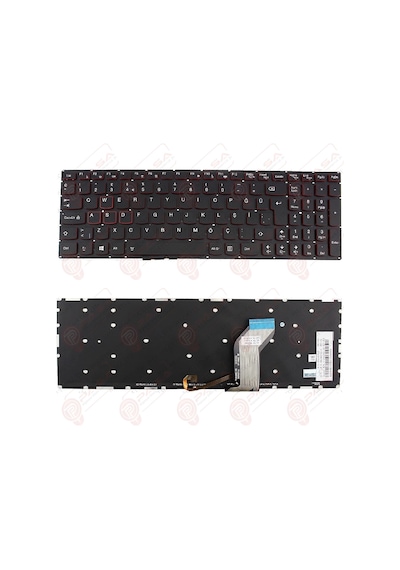 Lenovo Uyumlu İdeapad Y700-15acz, 80ny Klavye Led Işıklı Siyah Tr
