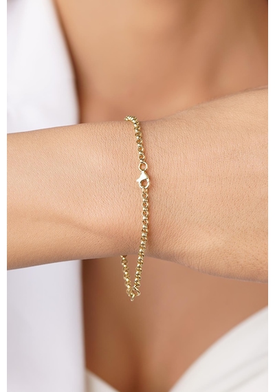 14 Ayar Altın Göz Sallantılı Doch Bileklik Sarı Altın