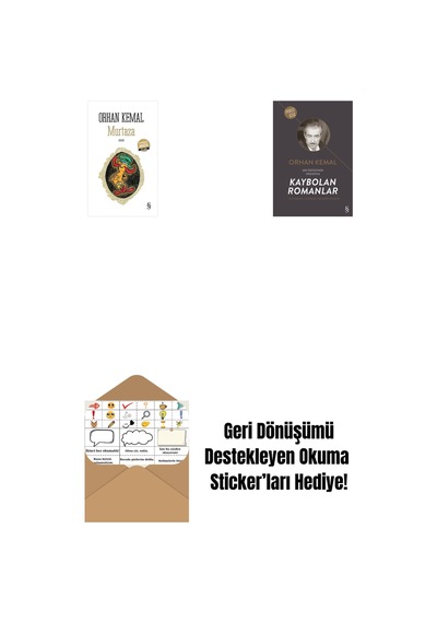 Murtaza Midi Boy + Kaybolan Romanlar + Okuma Sticker'ları