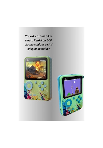 G5 Game Box Retro Mini Oyun Konsolu - 500 Dahili Oyun Yeni Nesil