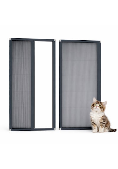 Akordiyon Kapı Kedi Sinekliği En:0-100 Cm X Boy:0-220 Cm Demir, Ahşap,pimapen,alüminyum Uyumlu Çok Renkli
