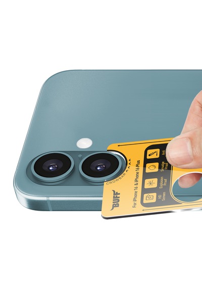 Buff Apple Uyumlu iPhone 16 Plus Metal Kamera Lens Koruyucu Green