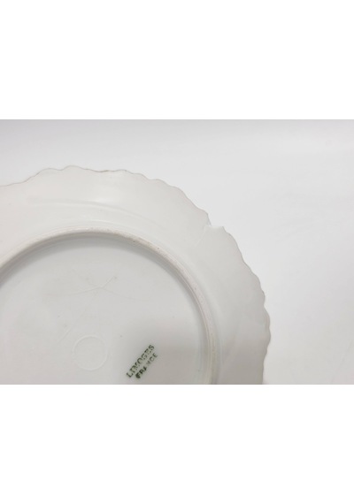 Limoges Çiçek Figürlü Pembe Kahve Fincan Takımı Çok Renkli