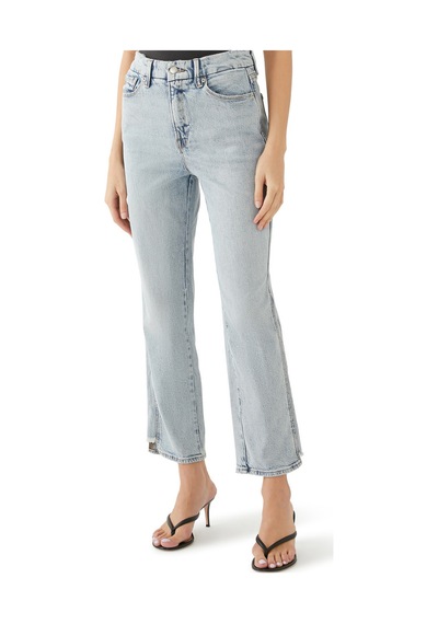 Good American Şık Ve Rahat Düz Kesim Pantolon Light Blue