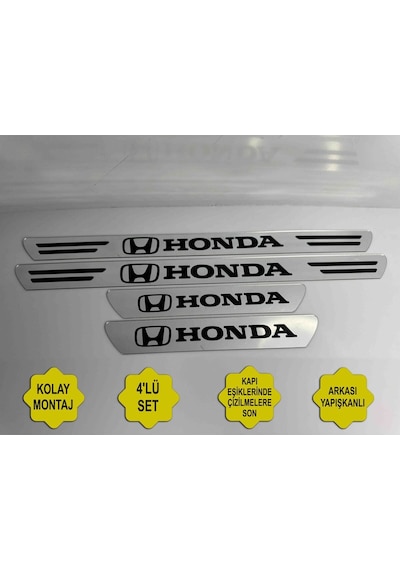 Honda Grubu Uyumlu Kapı Eşiği Koruyucu Ön - Arka 4'lü Set