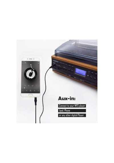 Ahşap Pikap Radyo, Kaset, Usb, Sd, Bluetooth Fm Radyo Retro Plak Çalar