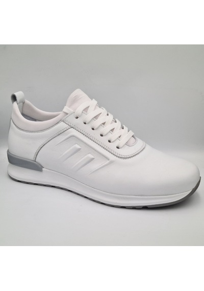 Libero 4195 Beyaz Hakiki Deri Erkek Günlük Casual Sneaker