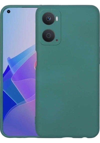 Oppo A96 4g Kılıf Zore Mara Lansman Kapak Koyu Yeşil