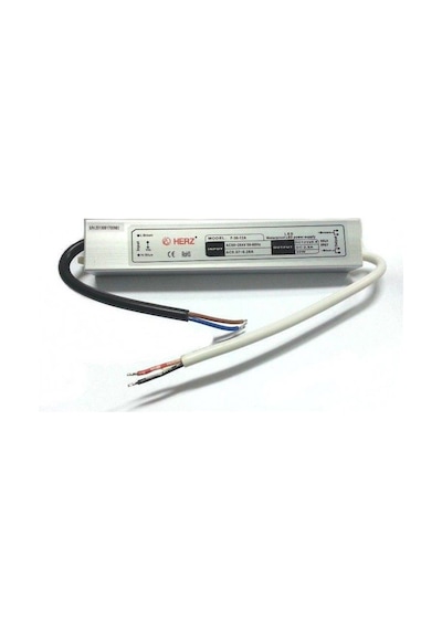 Herz 12Volt 2.5Amper Ip67 Su Geçirmez Dış Ortam Adaptör