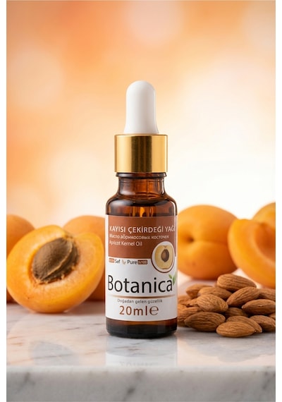 Botanica %100 Saf Kayısı Çekirdeği Yağı Cilt Besleyici Onarıcı Nemlendirici Doğal Bitkisel Bakım 20 Ml 20 ML