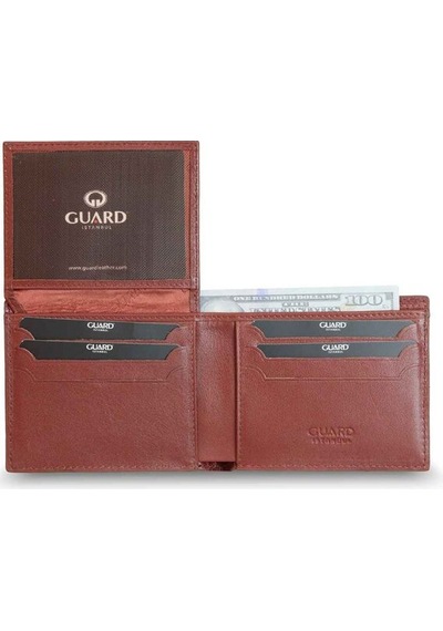 Guard Örgü Desenli Taba Kahve Hakiki Deri Erkek Cüzdanı - Grd2412wt1067 Diğer Çok Renkli