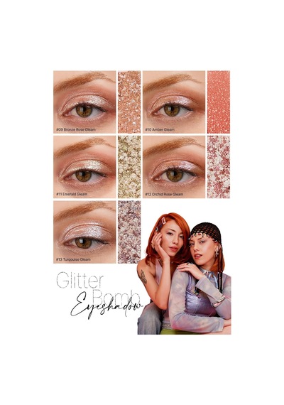 Mücevher Parlaklığında Yoğun Pigmentli Tekli Far Glitter Bomb Eyeshadow 01 Fairytale Gleam Diğer