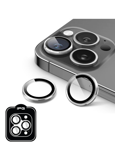 Apple Uyumlu iPhone 14 Pro / Pro Max İçin Ipg Kamera Lens Koruyucu - Uzay Gri
