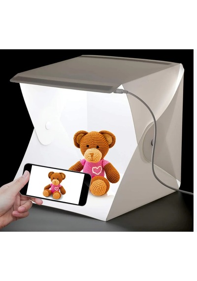 Monozone Mini Fotoğraf Stüdyosu Led Işıklı Çadır Kiti 40 x 40 CM