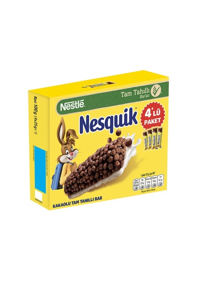 5 Adet Nesquik Kakaolu Tam Tahıllı Bar 4 X 25 G