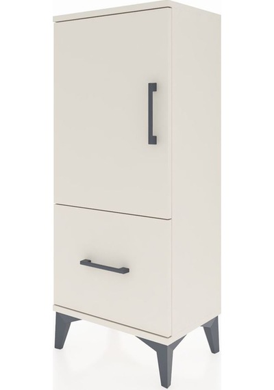 Arges Komodin 2 Raflı Tek Çekmeceli Tek Kapaklı 44x30x106 Aytaşı-aytaşı Aytası