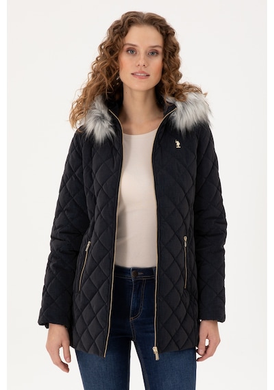 U.S. Polo Assn. Kadın Lacivert Deri Mont 50297230-200