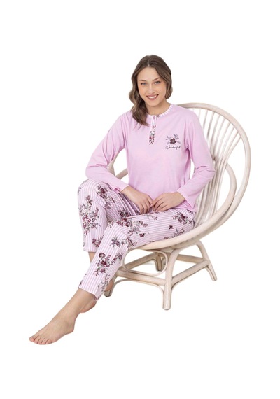 Abbas Erdem Erdem Pijama Takımı Dfn004 PEMBE