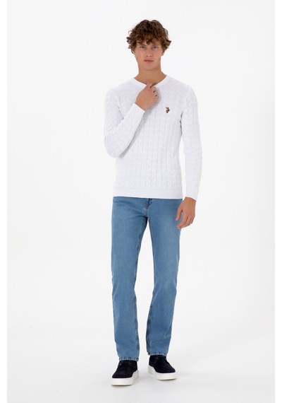 U.S. Polo Assn. Erkek Açık Mavi Straight Fit Jean Pantolon 50316547-DN0021