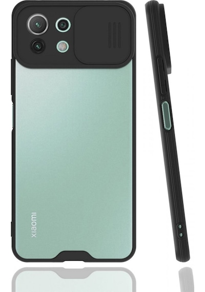 Nettech Xiaomi Mi 11 Lite Uyumlu Platin Kamera Kızaklı Arka