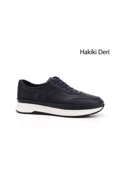 Gönderi(R) Erkek Lacivert Antik Bağcıklı Hakiki Deri Comfort Sneaker Ddma80442139 Lacivert