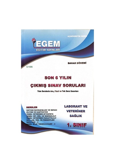 Aöf Laborant Ve Veterinerlik Sağlık Konu Ve Çıkmış Sorular Seti
