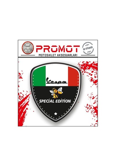 Vespa Damla Logo Sticker 24 Diğer