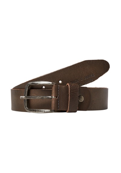 Jack & Jones Jacpaul Leather Belt Noos Erkek Koyu Gri Kemer - 12111286