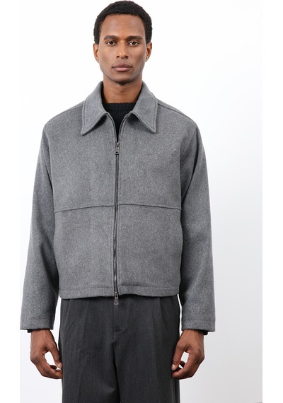 Antioch Regular Fit Dokulu Erkek Mont Antrasit