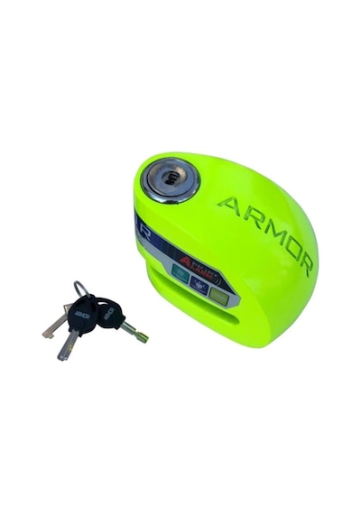 Armor 610 Mva 10mm Paslanmaz Çelik Alarmlı Disk Kilidi Yeşil Armor 610 Mva 10mm Paslanmaz Çelik Alarmlı Disk Kilidi Yeşil