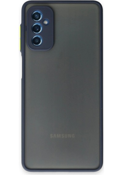 Cosmotex Newface Samsung Galaxy Uyumlu  M52 5g Kılıf Montreal Silikon Kapak - Lacivert