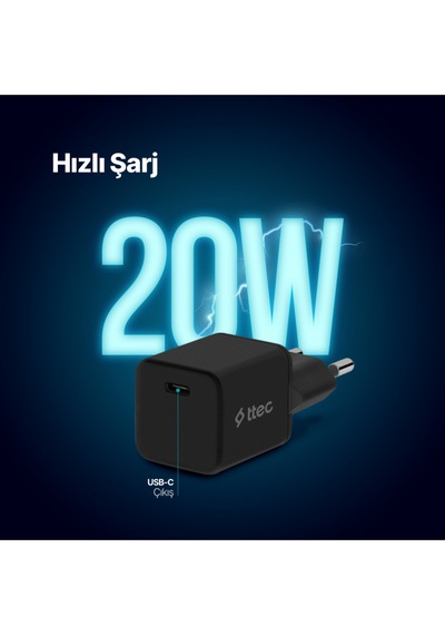 Ttec SmartCharger 20W PD Seyahat Hızlı Şarj Aleti