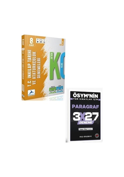 2027 Paraf 2007 8. Sınıf İnkılap Tarihi Ve Atatürkçülük Kolay Orta Branş Deneme+ Evp Akademi Paragraf