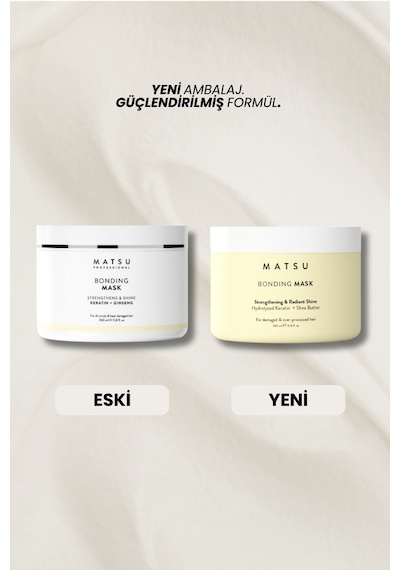 Matsu Bonding Saç Maskesi 350 ml | Bağ Yapılandırıcı & Kırılma Karşıtı