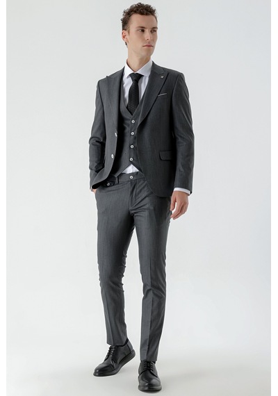 Morven Erkek Siyah Poliviskon Trend Yelekli Desenli Slim Fit Sivri Yaka Takım Elbise 24mc001008001 Siyah Morven Erkek Siyah Poliviskon Trend Yelekli Desenli Slim Fit Sivri Yaka Takım Elbise 24mc001008001 Siyah