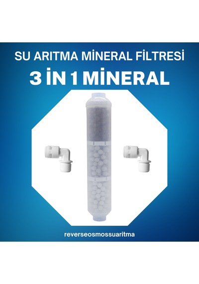Su Arıtma Cihazı Mineral Filtre 3 İn 1 Mineral