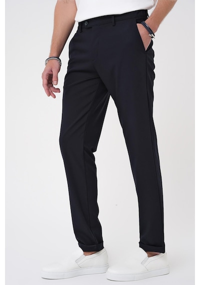 Efor Comfort Fit Beli Lastikli Lacivert Jogger Pantolon P 1184 Lacivert