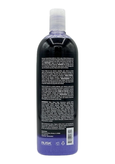 Rusk Deepshine Platinumx Mor Şampuan 1000ml Tüm Saçlar