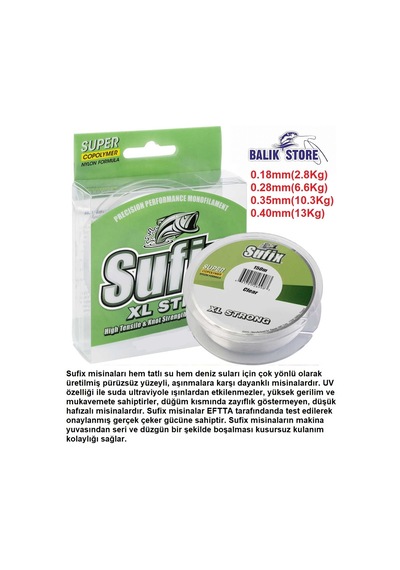 Sufix Xl Strong Platinium 100Mt Misina