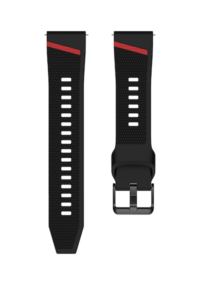 Sneezy Huawei Watch Gt 7 46mm Uyumlu Slash Örgü Desenli Sportif Silikon Saat Kordonu