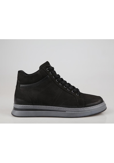 King West 953 Siyah Nubuk Erkek Bot 001